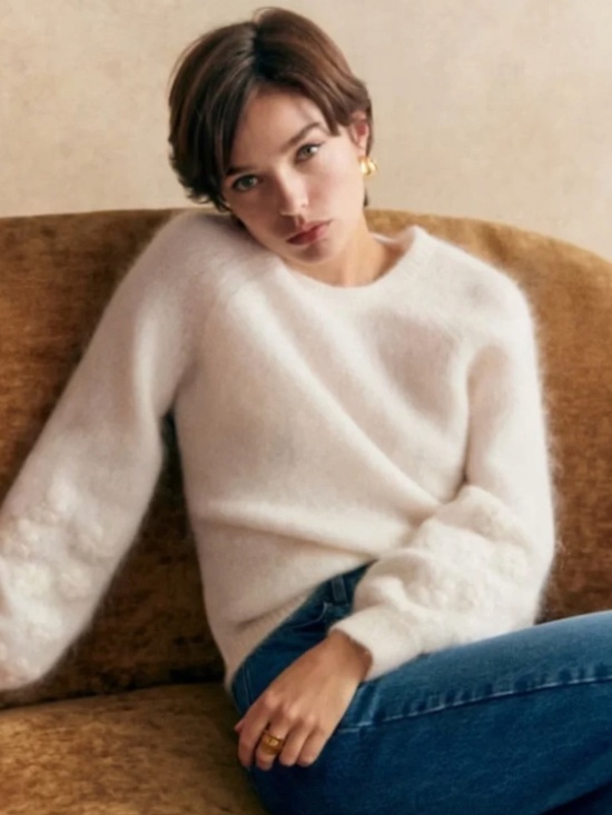 Sezane Sweaters - Sezane Melanie Jumper sweater Ecru, Small